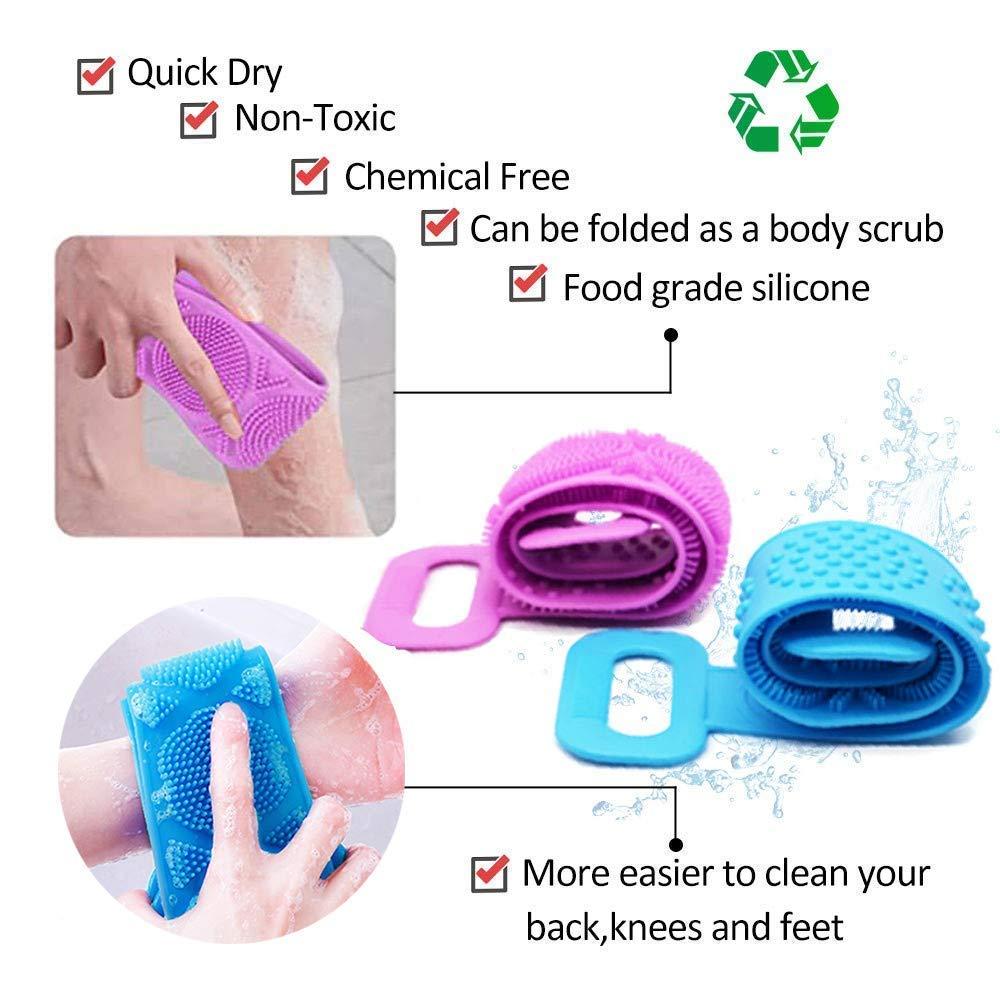 Eco-Friendly Silicone Back Bath Brush