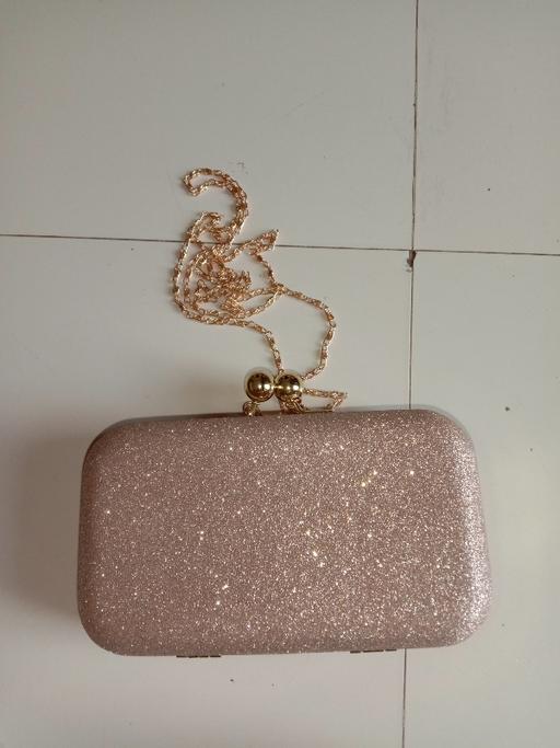 Trendy Women's Golden Resin Clutch